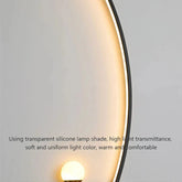 Modern LED Wall Lamp – Minimalist Art Design for Bedroom, Living Room, and Bathroom, Gold/Black